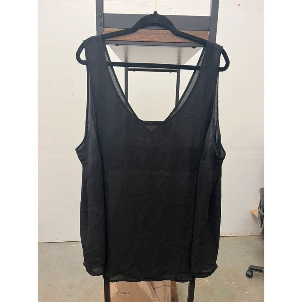 Torrid women’s black sheer tank top size 4X